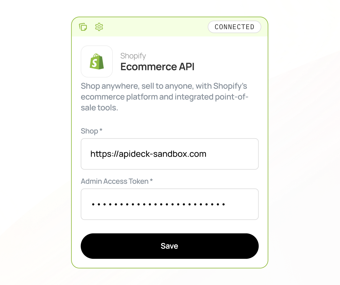 Shopify API set-up