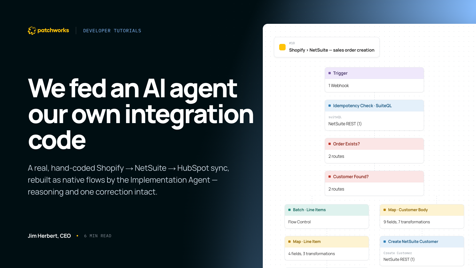 patchworks-banner-1a-We Fed an AI Agent Our Own Integration Code — Here's What It Built